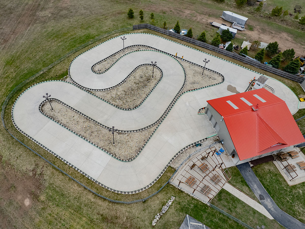 egg-harbor-fun-park-go-karts-drone-view photo